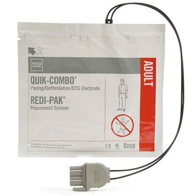 LifePak 1000 - Replacement Quik-Combo Adult Pads with Redi-Pak Pre-connect system