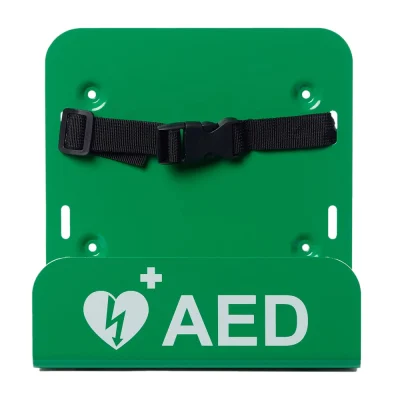 Defibrillator Wall mount bracket Green fits Heartsine - LifePak - Zoll - Mindray & others