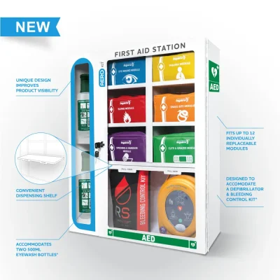 First Aid Station with 6 Modules 69cm x 62.5cm x 15.5cm