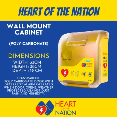 HOTN AED/Defibrillator Indoor or Outdoor Plastic Cabinet