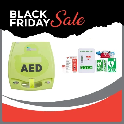 Zoll AED Plus Black friday outdoor cabinet