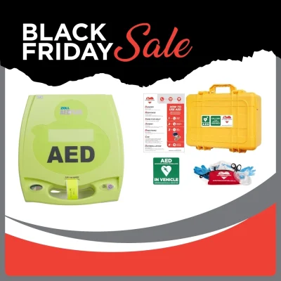 BLACK FRIDAY ZOLL AED PLUS WITH WATERPROOF YELLOW CARRY CASE