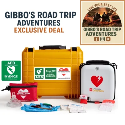 Gibbo's Road Trip Adventures Exclusive! LifePAK CR2 Defibrillator Car/Caravan With Carry Case
