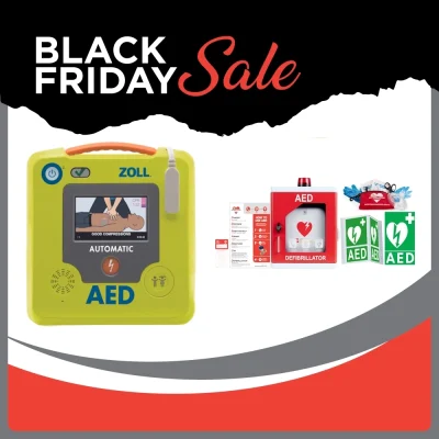BLACKFRIDAY AED3 with aluminum cabinet & Signage