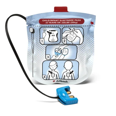 DDP-2002 Pediatric Lifeline VIEW PRO ECG Defibrillation Pads Defibtech